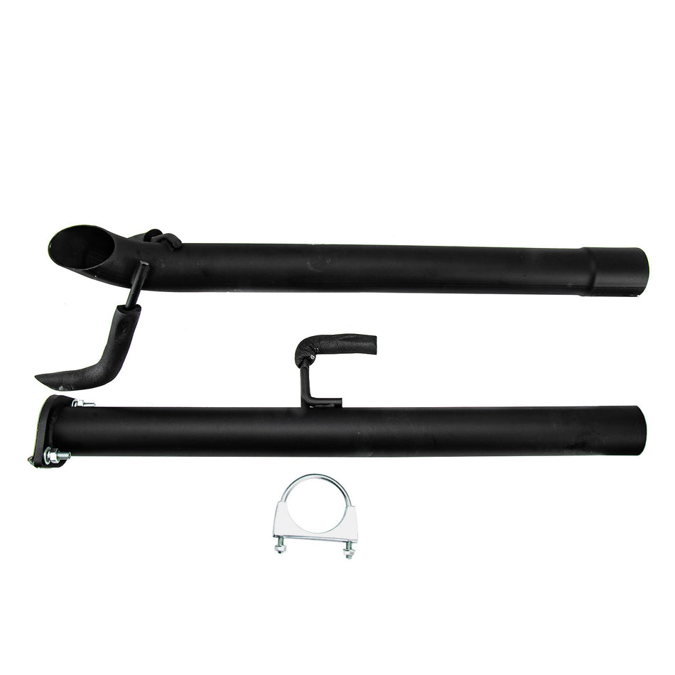 AlloyWorks 2.5" Mandrel Bent Muffler Delete Eliminator Exhaust Pipe FOR Toyota Hilux D4D/3L