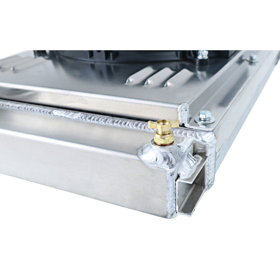 AlloyWorks 3 Rows Radiator Shroud Fan Kits Fit 1988-1991 PORSCHE 944 2.5L TURBO S2 3.0L MT