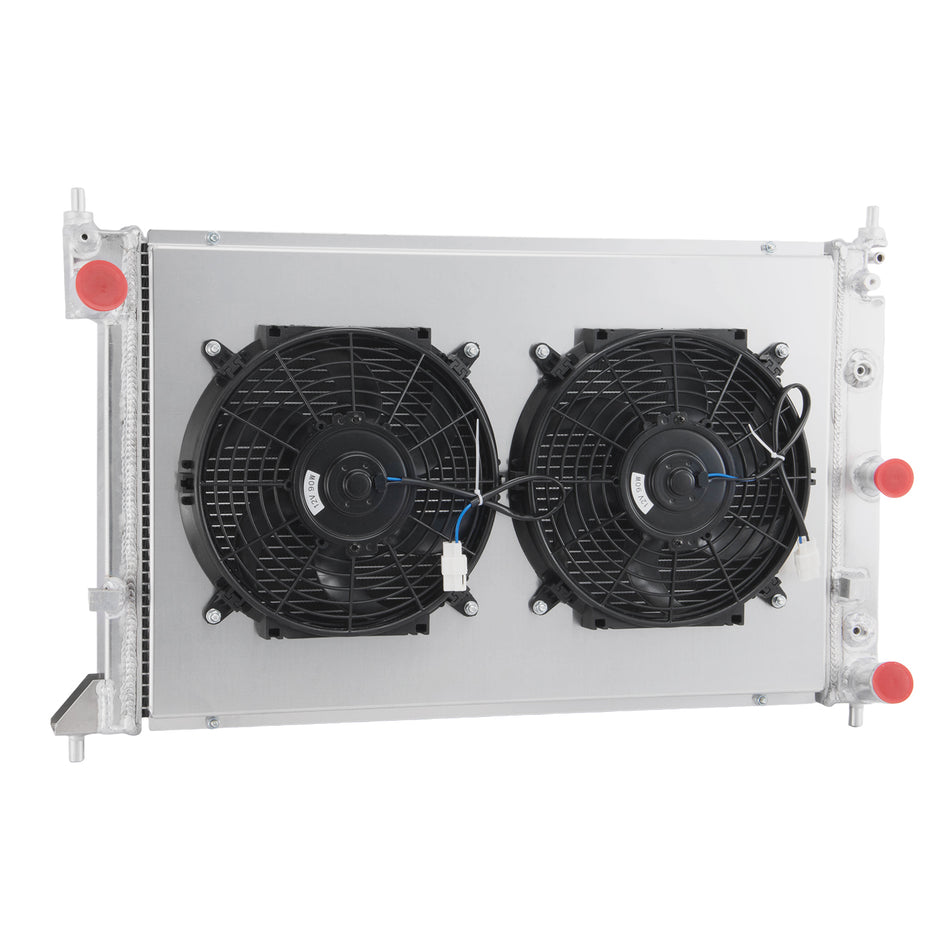 AlloyWorks 3ROW Alum Radiator Shroud Fan For FORD BA BF FALCON V8 XR8 XR6 TURBO AT/MT ID01