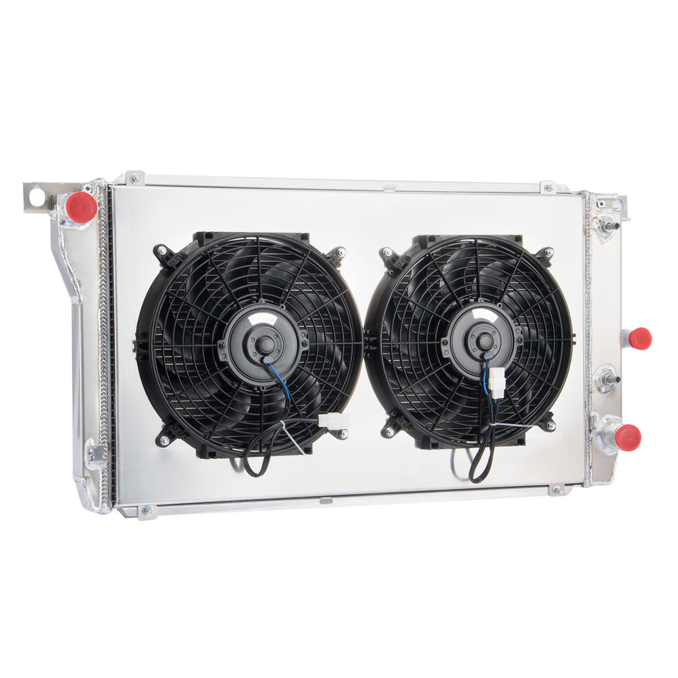 AlloyWorks 3Row Radiator+Shroud Fan Fit 94-98 Ford EF/EF2 EL NF/NL DF/DL Falcon Fairline MT