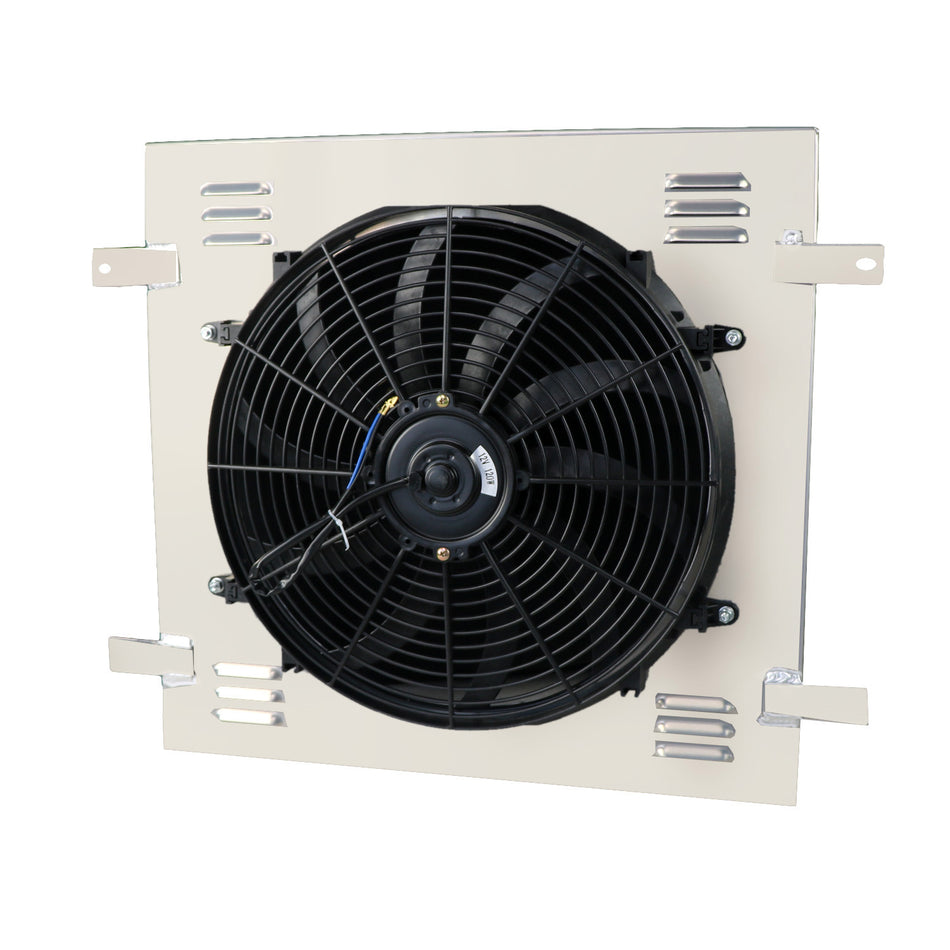 AlloyWorks Alum Radiator's Shroud+Fan+relay for 2007-2015 Jeep Wrangler JK 3.6L/3.8L/V6