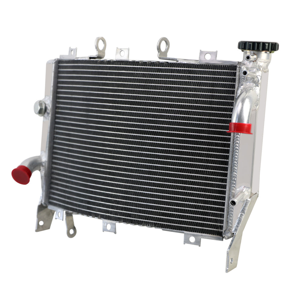 AlloyWorks Aluminium Radiator Cooler Fit Kawasaki Ninja ZX-6R/ZX-6RR ZX600 ZX-636B1 03-04,