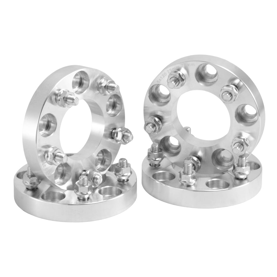 2Pcs 25mm 5 Lugs Wheel Spacers Adapters FOR Holden Commodore 5X120 7/16 Cb=77mm
