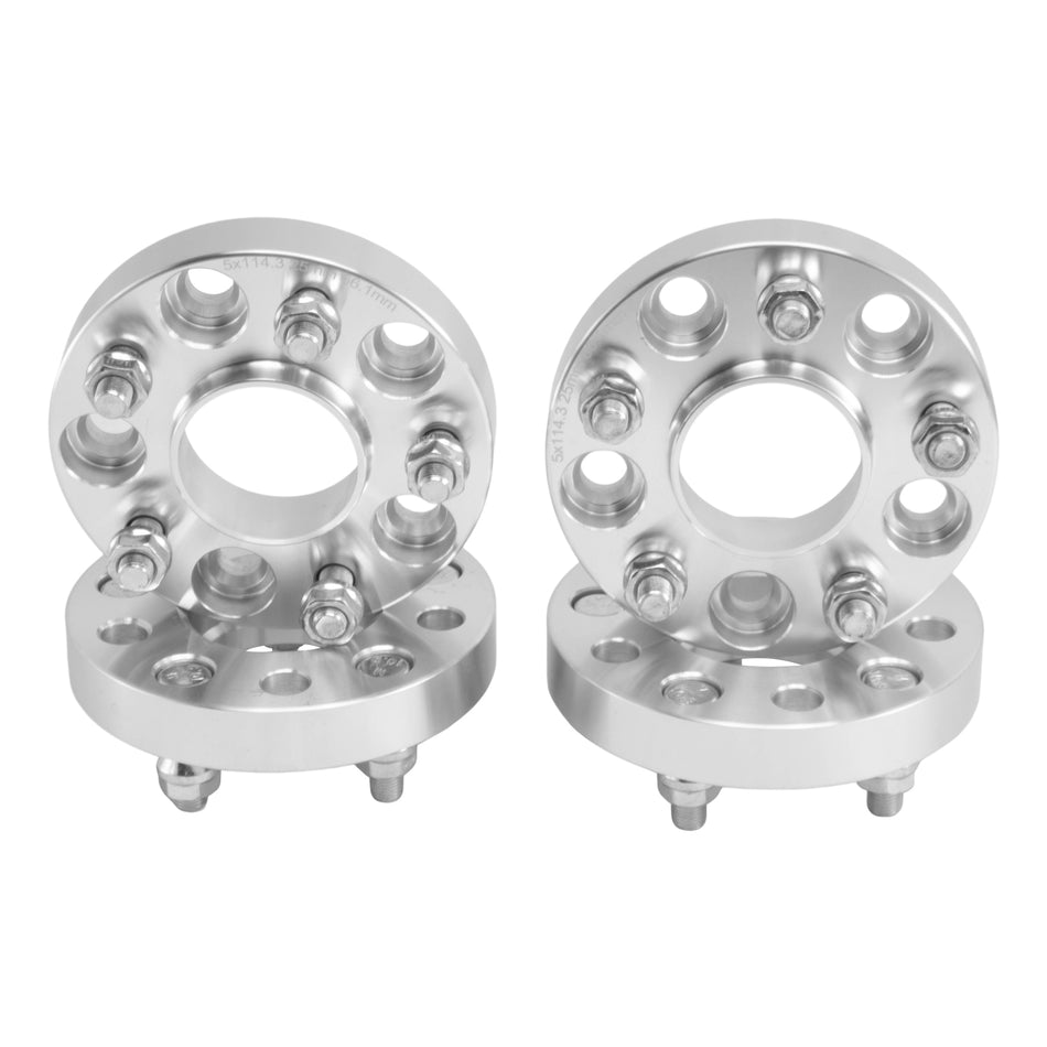 2PCS 25mm Wheel Spacers For S13 S14 S15 R32 R33 SKYLINE 5 Lugs Hub Centric ALLOY