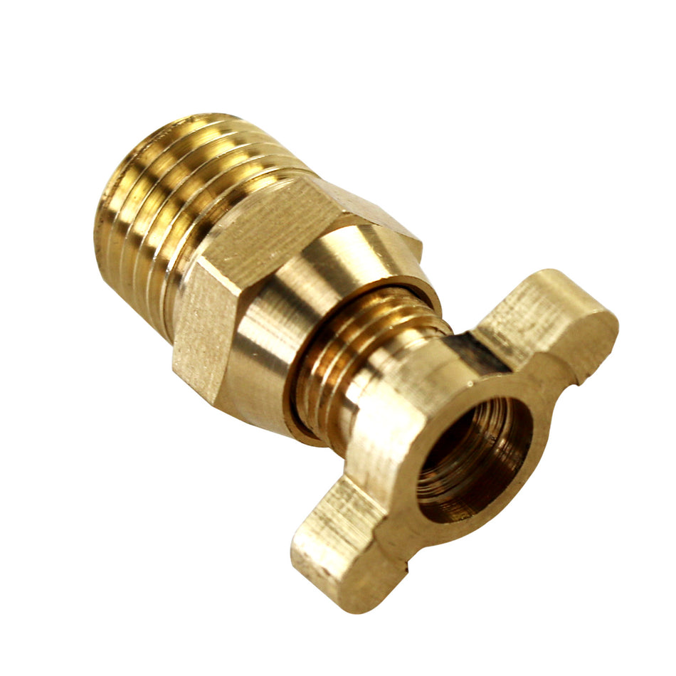 AlloyWorks 1/4" NPT Radiator Brass Petcock Drain For Aluminum Radiator