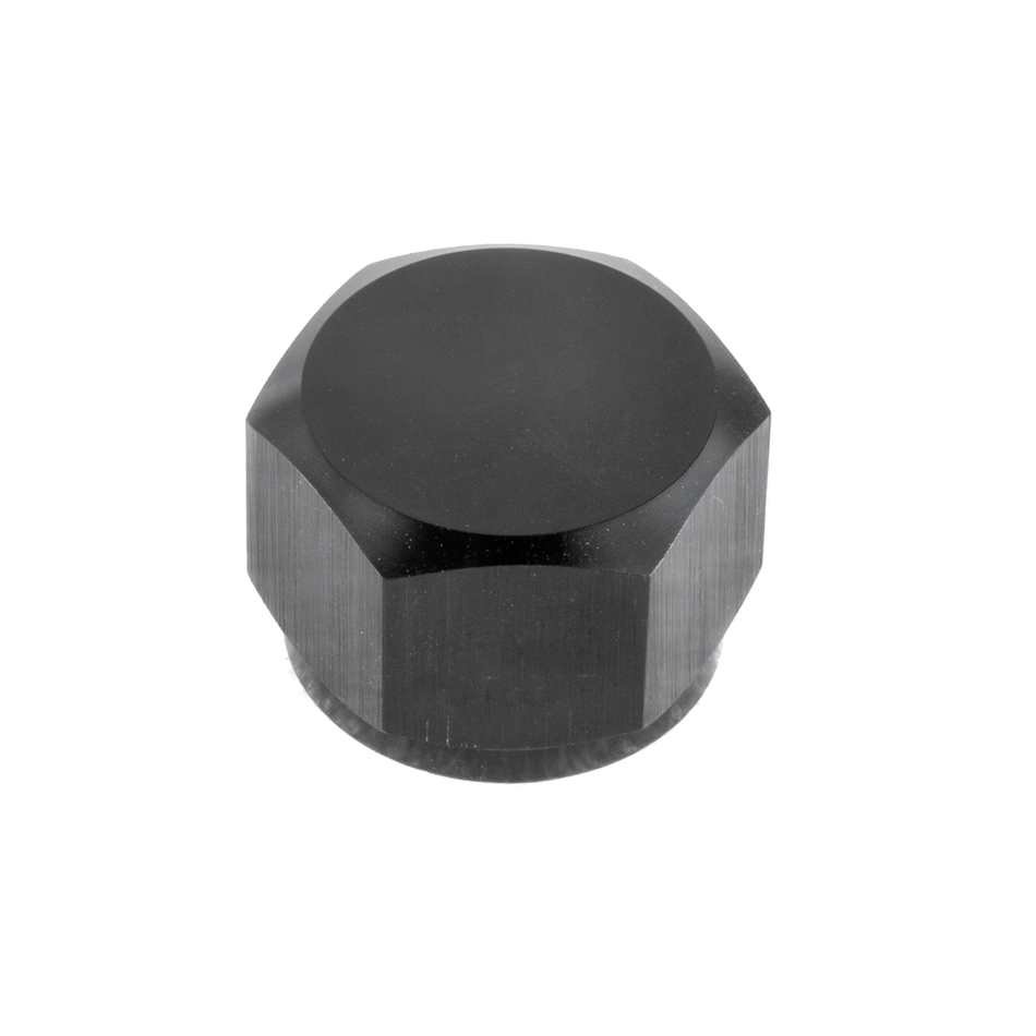 AlloyWorks 10AN Female AN Flare Fitting Cap -10AN Block Off Aluminum Anodized Black