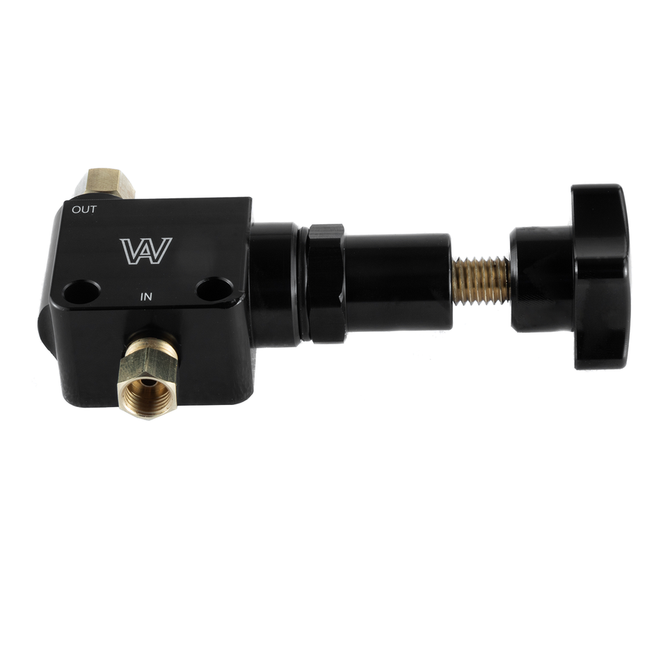 AlloyWorks Aluminum Universal Adjustable Bias Brake Proportioning Valve 1/8" NPT Black
