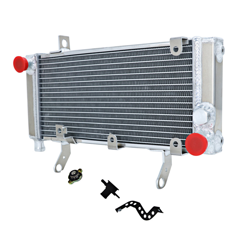 AlloyWorks Aluminum Radiator Cooling Fit 2003-2007 Suzuki SV1000 SV1000S K3/K4 K5 K6 K7