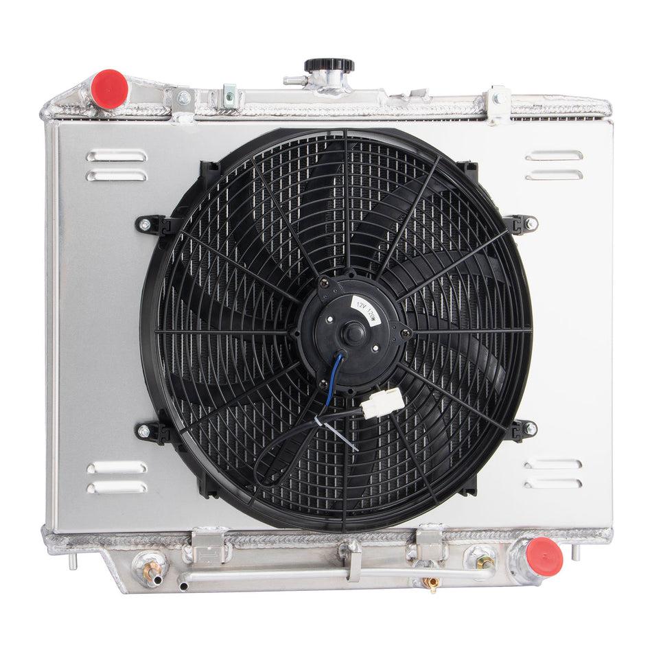 AlloyWorks 3 Row Radiator Shroud Fan Fit 1998-2003 2002 Holden Rodeo TF 3.2L V6 6cyl Petrol