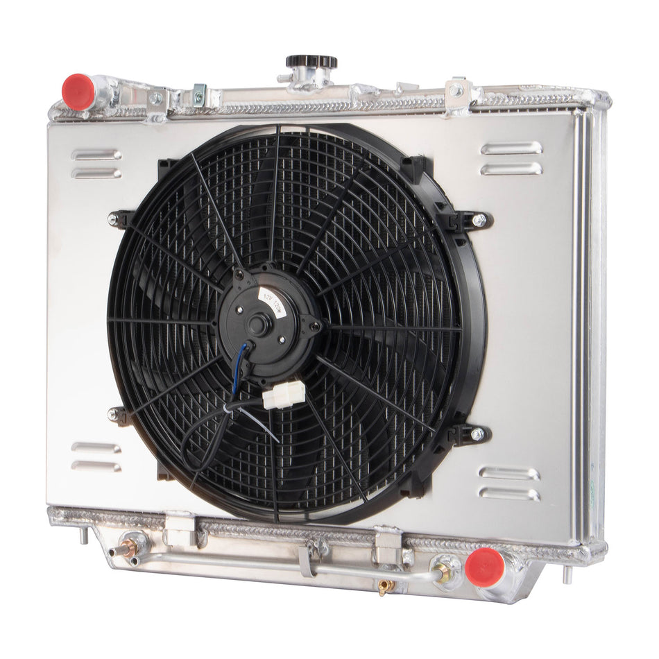 AlloyWorks 3 Row Radiator Shroud Fan Fit 1998-2003 2002 Holden Rodeo TF 3.2L V6 6cyl Petrol
