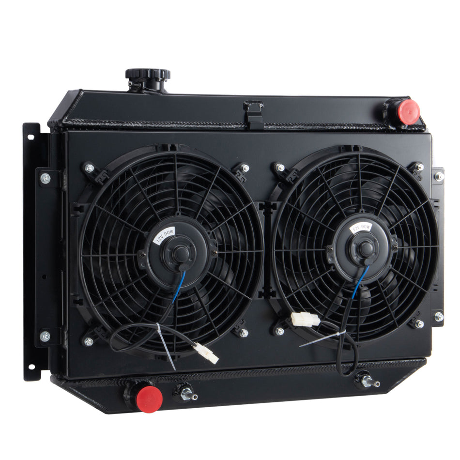 AlloyWorks 3Row Radiator+Shroud+Fan Relay For 1971-80 HOLDEN HQ HJ HX HZ KINGSWOOD 253/308;