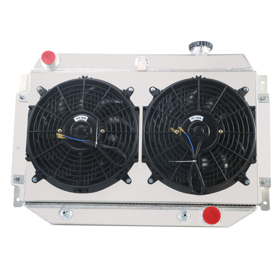 AlloyWorks 3Row Radiator+Shroud+Fan+Relay For 71-80 HQ Holden HG HT HK HJ HX HZ&Chevy V8/MT