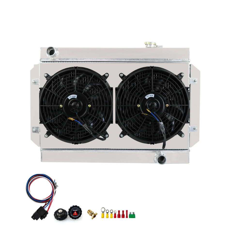 AlloyWorks 3-Row Radiator Shroud Fan Relay Fits Holden HG HT HK HQ HJ HX HZ chevy V8 350 MT