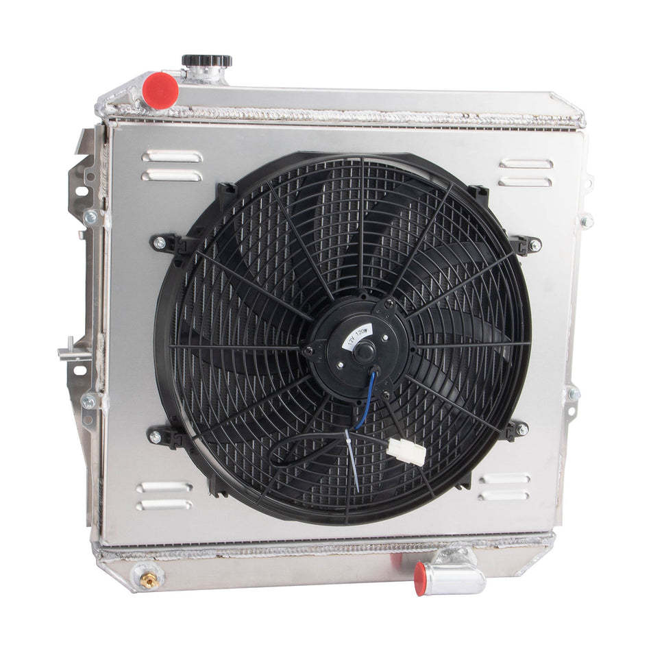 3Row Radiator+Shroud+Relay For 88-97 Toyota Hilux LN106 LN107 LN111 2.8L 4Cyl MT