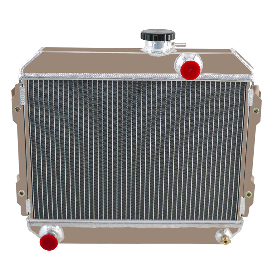 AlloyWorks 2 Row Aluminum Radiator For Toyota Corolla KE55 KE70 KE30 KE35 KE38 74-85 MT