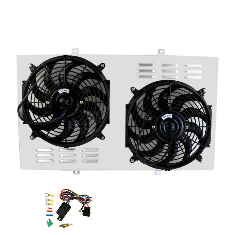 Aluminum Radiator'Shroud Fan For 1967-1972 Chevy C10 C20 C30 PICKUP TRUCK 28" CORE