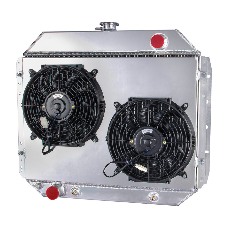 3 Row Radiator Shroud Fan For 1966-1979 FORD F100/F150/F250/F350 Bronco Truct AT