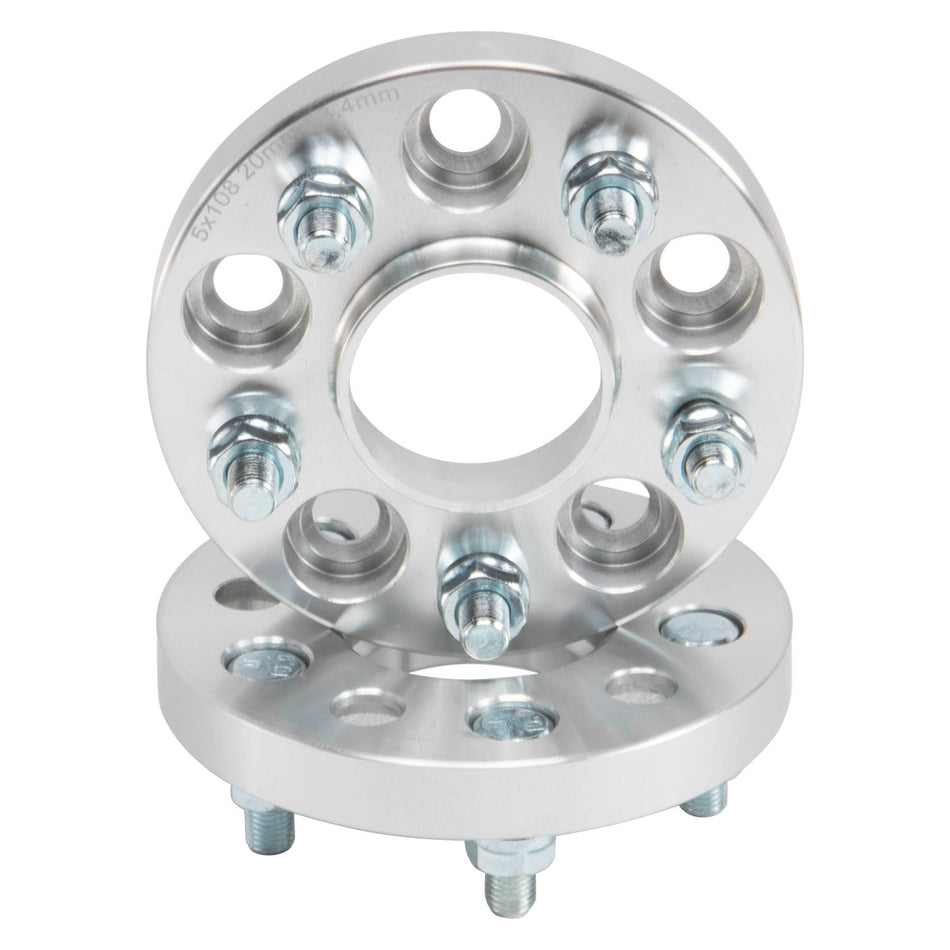 AlloyWorks 2pcs 5x108 Aluminum Wheel Spacer Suit Ford Focus ST225 ST 63.4mm Hub 20mm 12x1.5