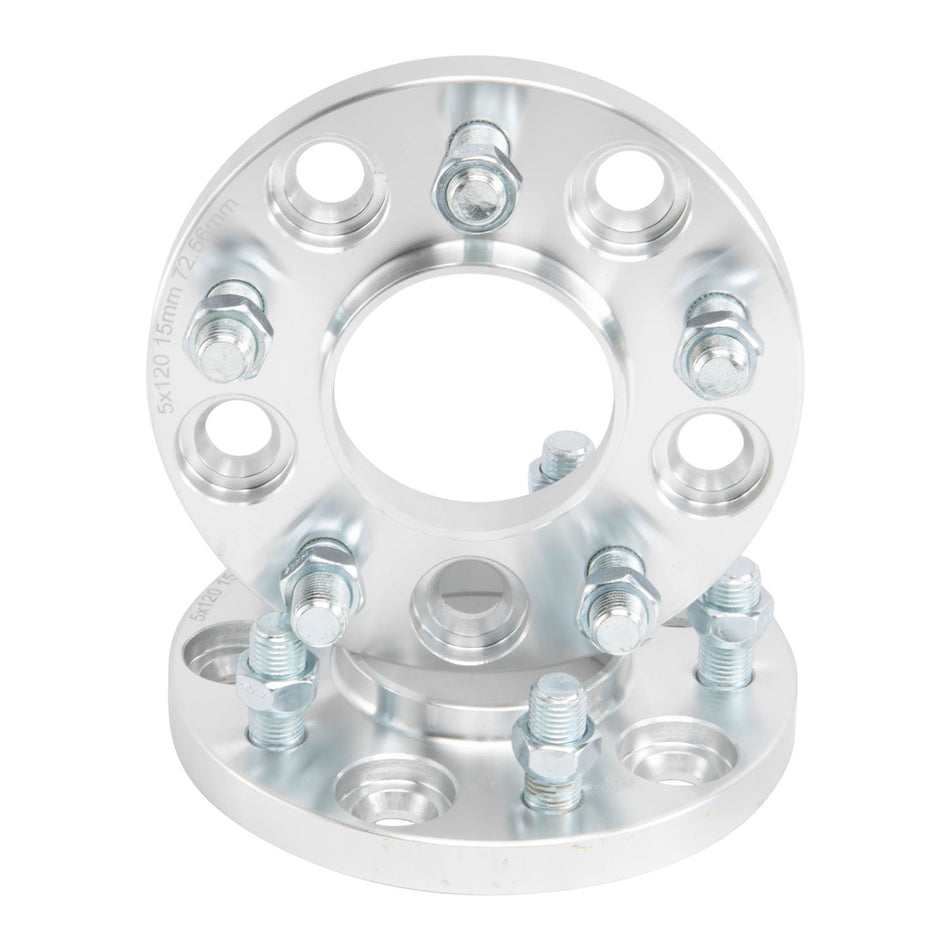 AlloyWorks 2pcs Wheel Spacers 5 Lugs 15mm 5x120 FOR BMW 7 serie X5 05-19 Land Rover Sport AU