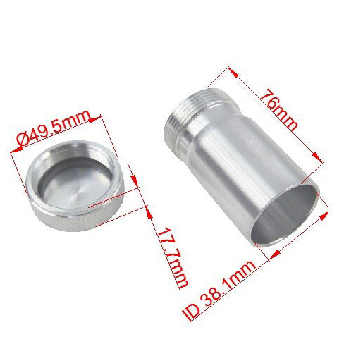 AlloyWorks 1-1/2" I.D Oil/Fuel/Water Overflow Tank with Weld-On Filler Neck with Free Cap